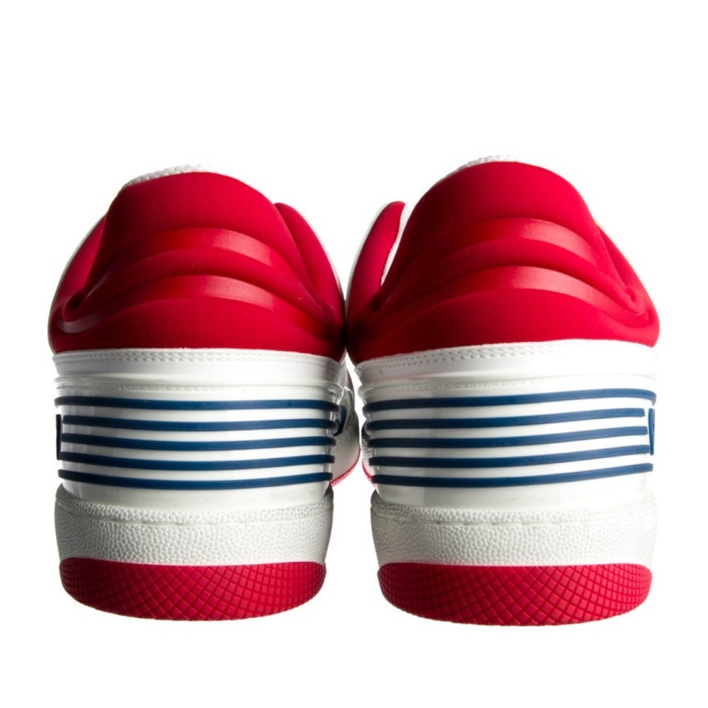 NWT Gucci Mens White and Red Sneakers US 12 - Picture 3 of 5